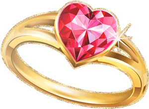 Gif animé bijoux bague coeur